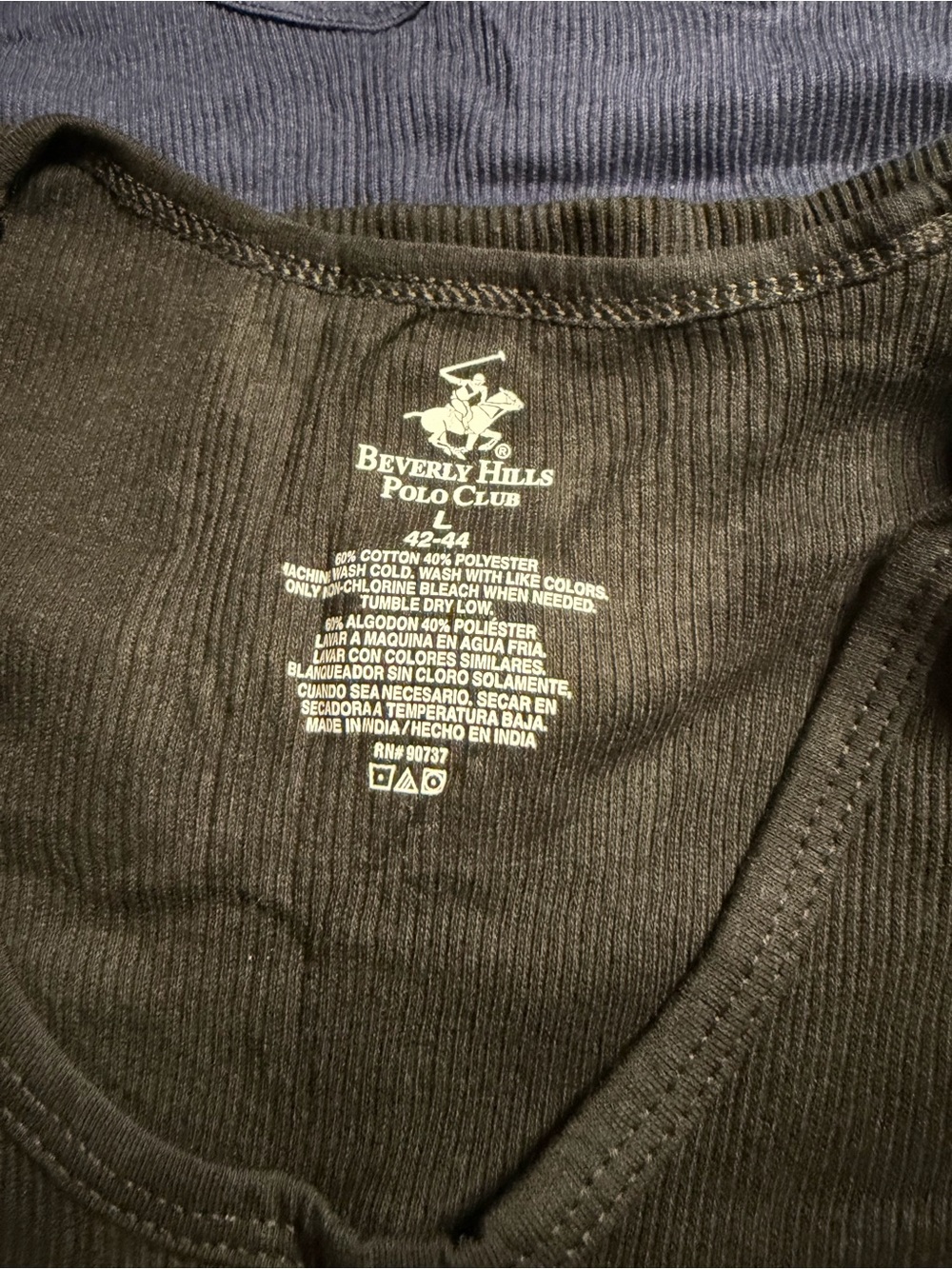Beverly Hills Polo Club Men's Tank Top Set - Navy, Black, White, Gray - Picture 3 of 5